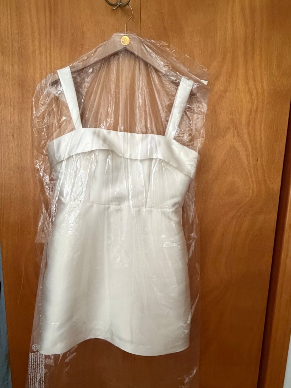 BHLDN Sleeveless Square-Neck Taffeta A-Line Mini Dress - Picture 9 of 9